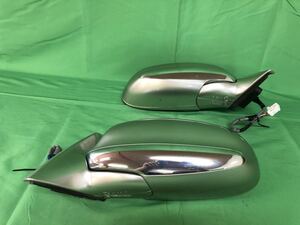 KF060 中古 トヨタ ソアラ UZZ40 レクサス SC430 平成14年10月 純正 ドアミラー サイドミラー 左右 コスモシルバー 1F1 動作保証 010619