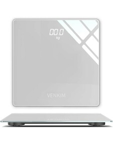 【美品】VENKIM 体重計 デジタル 電子スケール ヘルスメーター 乗るだけ 自動電源ON/OFF バックライト付 高精度ボディースケール　no.390