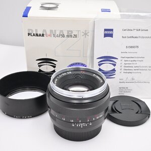 美品★Carl Zeiss Planar T*1.4/50 ZE (キャノンEF)