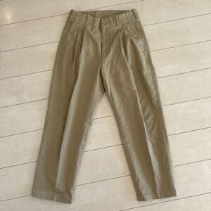 24ss スティーブンアラン チノパン S ベージュ 2タック スラックス パンツ ラルフローレン STRC DRILL 2PLEATED PANTS Steven alan 