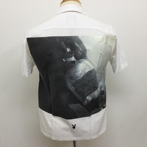 クライミー CR01-01K3-SH72 プレイボーイ コラボ PLAYBOY POISON PHOTO SHIRT レーヨン混 半袖オープンカラーシャツ S プリント