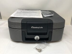 ◆sentry safe セントリー　ポータブル金庫　鍵付き　金庫　防犯　中古◆13491★