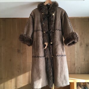 美品 DELBA デルバ　羊革　ムートン　コート42