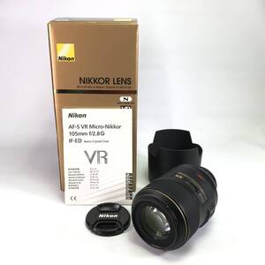 1円 Nikon AF-S VR MICRO NIKKOR 105mm F2.8 G ED ニコン 単焦点 レンズ 24L ヱTO2