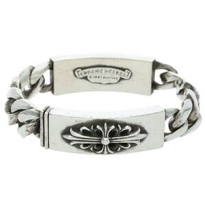 クロムハーツ Chrome Hearts ID DBL FLRL DGGR/ダブルIDフローラルダガー シルバーブレスレット 中古 SJ02