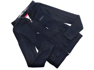 tommy girl トミーガール ジップアップ パーカー sizeXS/黒 ◇■ ☆ ekc8 レディース