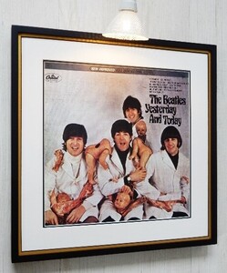 ビートルズ/レコジャケ ポスター/ブッチャーカバー/リプロ/Yestarday And Today/Beatles/Butcher Cover/ジョンレノン/John Lennon