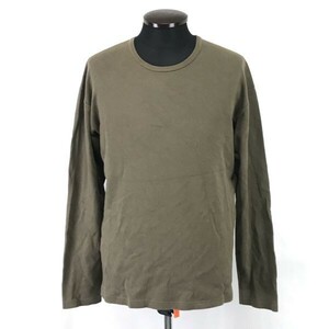 フランス製★アーペーセー/A.P.C.★長袖Tシャツ【1/メンズS/カーキ/khaki】ロンT/カットソー/ラウンドネック/Tops/Shirts◆BH723