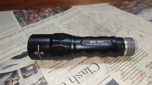 【中古】SUREFIRE 6PX PRO BK 15/320ルーメン 6PX-D-BK　テールスイッチ欠品