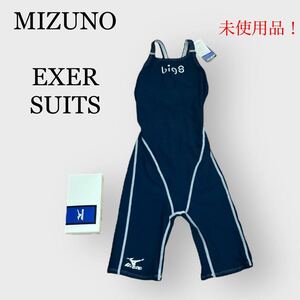 MIZUNO ミズノ 競泳水着 EXER SUITS エクサー スーツ 朝日スポーツクラブ BIG-S ビッグ エス 未使用品 品番 K85EC03066 L(JASPO) ネイビー