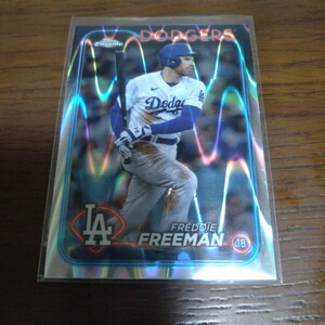 2024 topps chrome baseball FREDDIE FREEMAN wave refractor ロサンゼルス・ドジャース