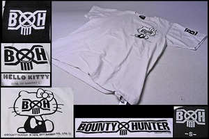 【 バウンティハンターBOUNTY HUNTER 】★ キティちゃん コラボ Tシャツ ★ Sサイズ 白 ★ サンリオ ★