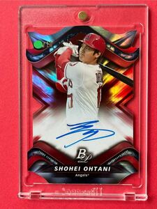 大谷翔平 10枚限定直筆サインカード 直書き ダイカット 2019 Bowman Platinum Cut Autograph Card Red Parallel Shohei Ohtani rainbowfoil