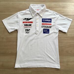 YAMALUBE YAMAHA Racing YZR-M1 Polo shirt ヤマルーブ ヤマハ レーシング ポロシャツ Mサイズ バイク ユーズド