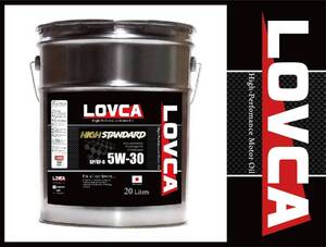 ■送料無料■LOVCA HIGH-STANDARD 5W-30 20L■価格以上の品質！リピーター続出 100％全合成油■日本製エンジンオイルラブカ5W30■LHS530-20