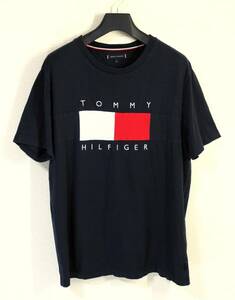 ◆TOMMY HILFIGER トミーヒルフィガー◆#4500342376 半袖 刺繍ロゴ 切替Ｔシャツ:XL