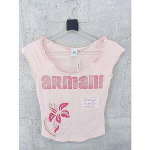 ◇ Armani Exchange アルマーニ エクスチェンジ 半袖 Tシャツ カットソー サイズS ライトピンク系 レディース
