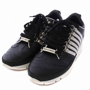 ディースクエアード DSQUARED2 Legendary Sneaker スニーカー シューズ レザー 37 24cm 黒 ブラック /BM レディース