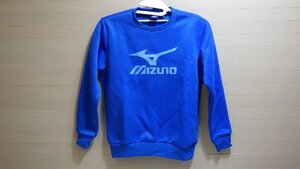 r606-44435 展示品 ミズノ mizuno キッズ プリントトレーナー 150㎝ 子供 ブルー 青色 トップス