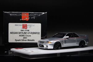 1/43 Make Up NISSAN SKYLINE GT-R BNR32 NISMO S-tune Silver EM370B EIDOLON メイクアップ 日産 スカイライン ニスモ R32 アイドロン