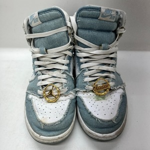 06w5555★1円~ ナイキ NIKE WMNS AIR JORDAN 1 HIGH OG DM9036-104 27.5cm ウィミンズ デニム スニーカー 中古品