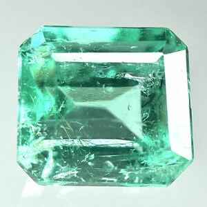 (天然エメラルド0.577ct)m 約4.8×4.3mmソーティング付 ルース 裸石 宝石 ジュエリーjewerly emerald K