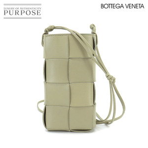 新品同様 ボッテガ ヴェネタ BOTTEGA VENETA イントレチャート カセット ミニ クロスボディ フォンポーチ ショルダー バッグ 90213160