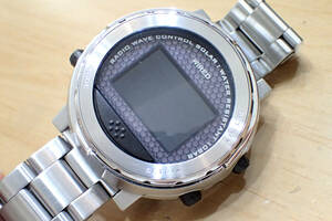 SEIKO/セイコー WIRED/ワイアード ◆ ソーラー電波時計 W360-0AB0 デジタル メンズ腕時計