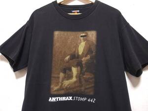 90s ANTHRAX アンスラックス STOMP 発禁 バンド Tシャツ /ビンテージ RHCP レッチリ OASIS オアシス レディオヘッド ピンクフロイド ガンズ