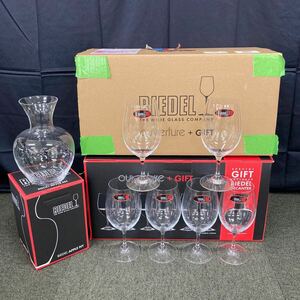 □【売り切り】RIEDEL リーデル ouverture＋GIFT ワイングラス 6点＋デキャンタセット ブランドグラス 食器 箱付属