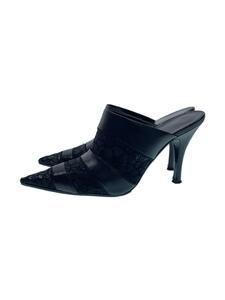 Salvatore Ferragamo◆サンダル/UK6.5/BLK/ブラック/黒/パンプス/ヒール