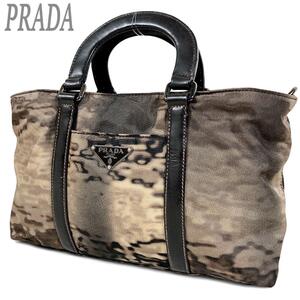 希少 PRADA プラダ ショルダーバッグ 2way カモフラ 斜め掛け レディース メンズ ミニショルダー 三角ロゴ クロスボディ 斜め掛け 