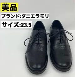 【美品】ダニエラモリ ウイングチップレースアップシューズ レディース 革靴