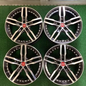 【737】Shallen社外アルミホイール 18x8J+38 114.3-5H 中古品4本