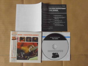 CD (紙ジャケット) The Kinks 「KINK KONTROVERSY」 国内盤 VICP-60996 Mono 盤・帯・ジャケットは綺麗 解説・歌詞・対訳に微かなシミ