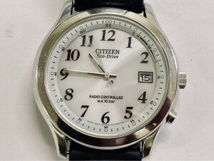 TH 稼動品 CITIZEN シチズン Eco-Drive エコドライブ メンズ腕時計 GN-4W-S 白文字盤 H415-S033012 中古品