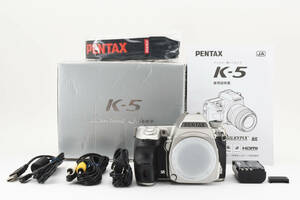 ★希少 1500台限定・良品★ ペンタックス PENTAX K-5 Silver Special Edition ★元箱・バッテリー・付属品多数！　　　0215#061 #5610