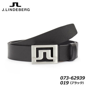 【オマケ付！】 J.リンドバーグ 073-62939 メンズ ベルト ブラック(019) 95cm ゴルフ MENS BELT J.LINDEBERG 即納