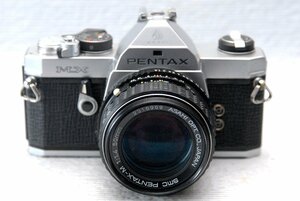 PENTAX ペンタックス 人気の高級一眼レフカメラ MXボディ +（純正50mm高級レンズ1:1.4付） 希少な作動品 （腐食無し）