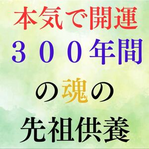 【本気で開運】300年間の先祖供養　健康祈願祈祷　一族繁栄霊符　開運神塩