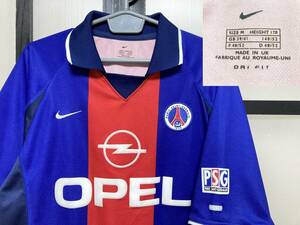 01-02 ナイキ パリ サンジェルマン ユニフォーム UK製 / NIKE Paris Saint Germain jersey Shirt サッカー フットボール イングランド製