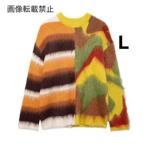 vintage ヴィンテージ レトロ 柄 ニット セーター トップス Lサイズ レディース★ZARA 好きな方に★2024 A/W 秋冬新作 新品未使用★