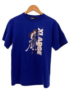 X-LARGE◆半妖の夜叉姫/Tシャツ/S/コットン/BLU/無地/101212011065