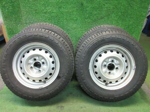 TOPY製 日産 純正 スチール 13インチ 13x5J PCD100 +? 4H 165/80R13 LT 6PR 4本　AD 等　　2024.4.12.O.7-1F　24040003