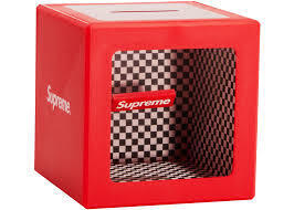 18SS Supreme Illusion Coin Bank Red シュプリーム イリュージョン コイン バンク レッド 赤 貯金箱 box logo