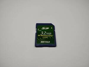 32MB　メガバイト　BUFFALO　SDカード　メモリーカード