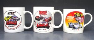 [ZEROnet]★NISSAN 日産 NISMO FESTIVAL ニスモフェスティバル 20th 2004年 2005年 2006年 マグカップ グッズ 3点セット★R611-26