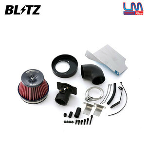 BLITZ ブリッツ サスパワー コアタイプLM レッド エアクリーナー フィットハイブリッド GP4 H24.5～H25.9 LEA RS