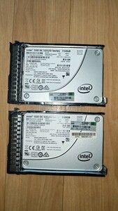 Intel SSD DC S3520 Series 150GB 2.5インチ 2個 HPE マウンタ