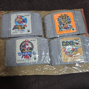 ◇ニンテンドー64 マリオゲーム4本セット 中古 ソフト ロクヨン NINTENDO64 任天堂 日本製 カセット ロム